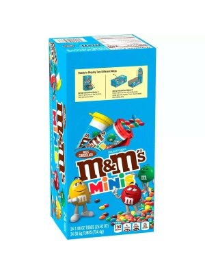 M&M-S Mini Milk Chocolate - 1.08 Oz - 24 Tubes